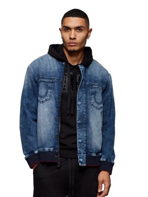 DENIM BOMBER JACKET