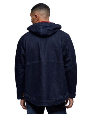 HOODED DENIM JACKET