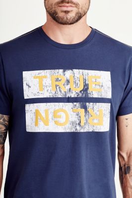 DISTRESSED GRAPHIC TRUE RLGN MENS TEE True Religion
