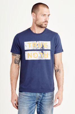 DISTRESSED GRAPHIC TRUE RLGN MENS TEE True Religion