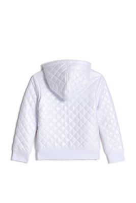 GIRLS QUILTED HOODIE