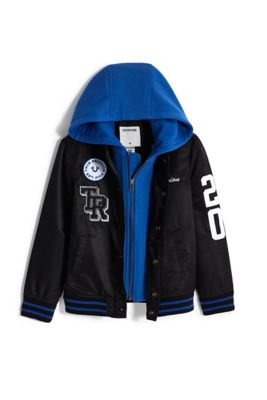 BOYS NYLON VARSITY JACKET