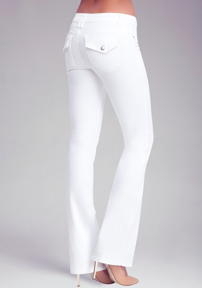 Flap Pocket Bootcut Jeans Twittercube