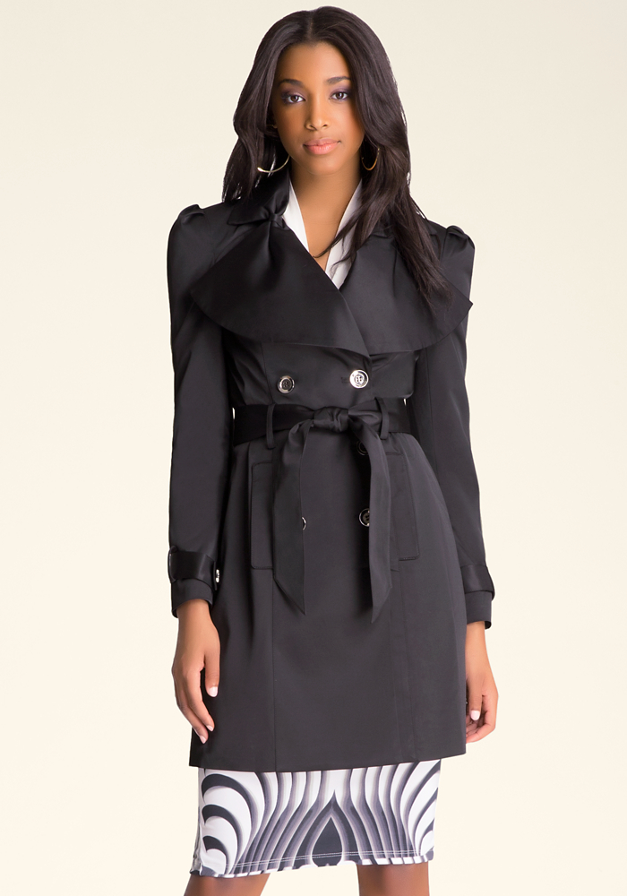 Hannah Trench Coat Jackets & Coats bebe
