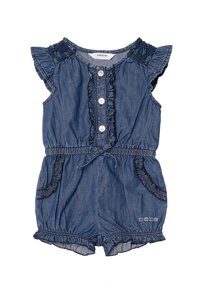 Denim Romper Kids Toddler bebe