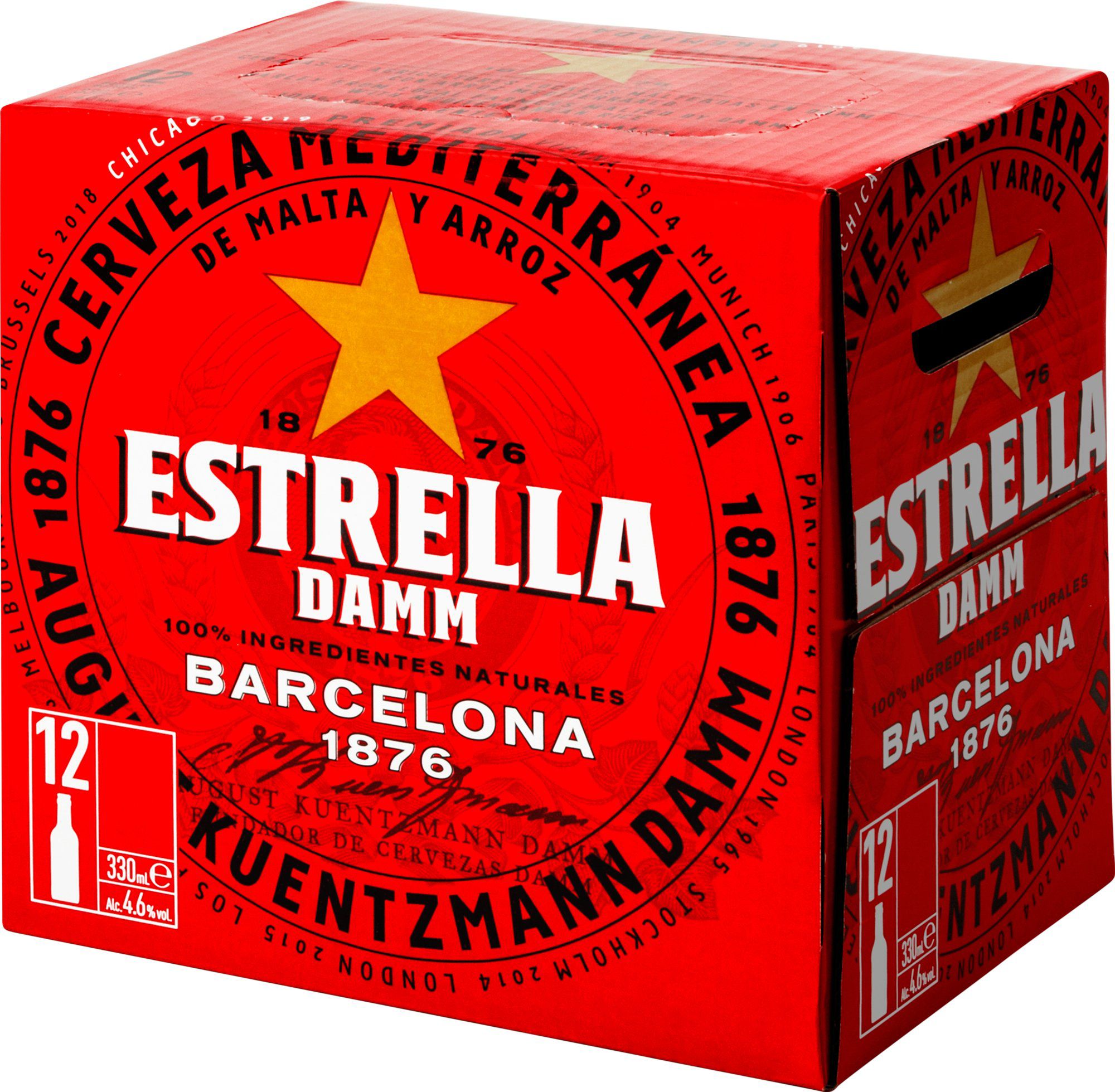 Estrella Damm 12 x 330ml Waitrose Cellar
