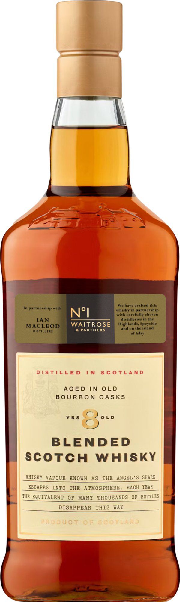 Waitrose 8YearOld Blended Scotch Whisky Waitrose Cellar