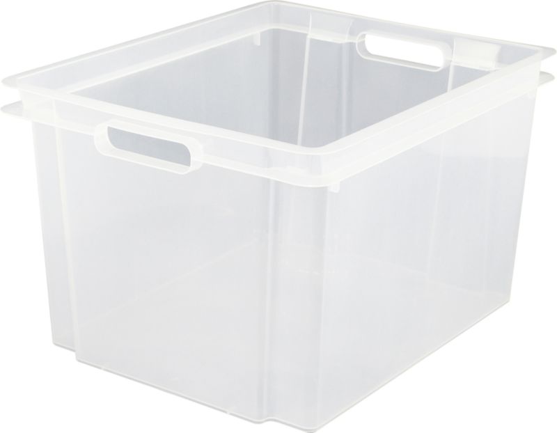 storage b and q form bandq form stacking drawer box plastic clear