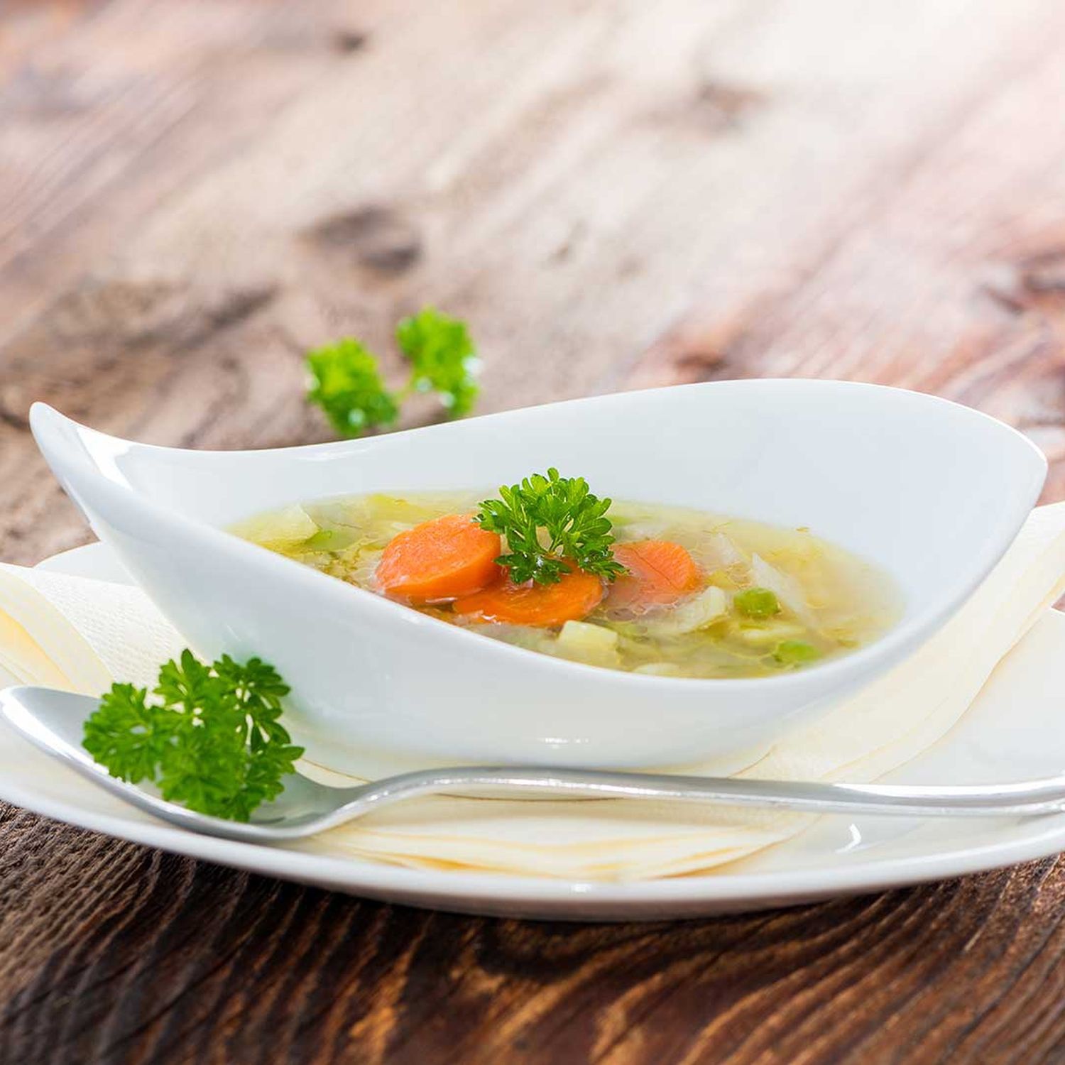 Gemüsesuppe mit Eierstich Rezept HOFER Rezeptwelt