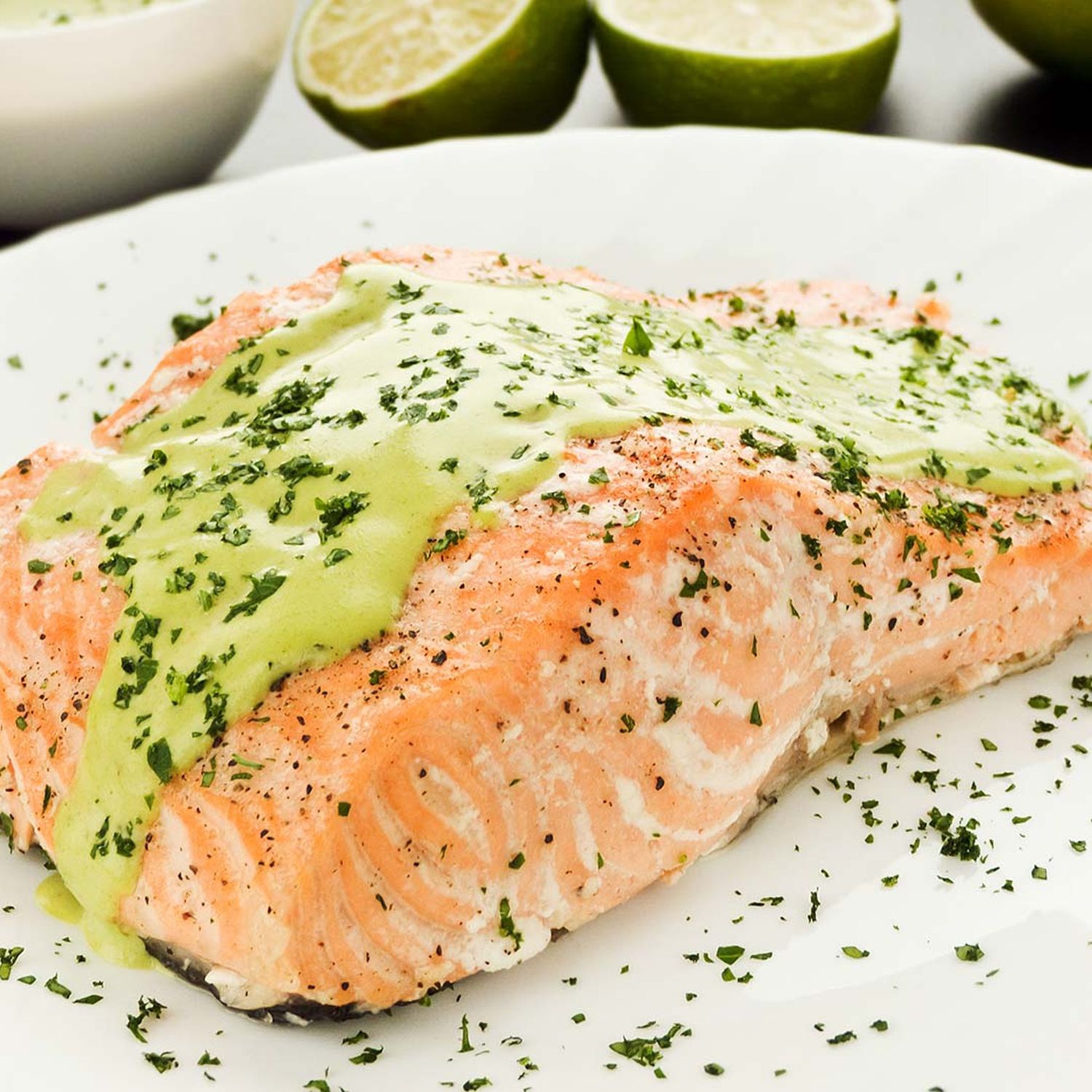 Lachsfilet in CurryWasabiSauce mit KorianderReis Rezept HOFER Rezeptwelt