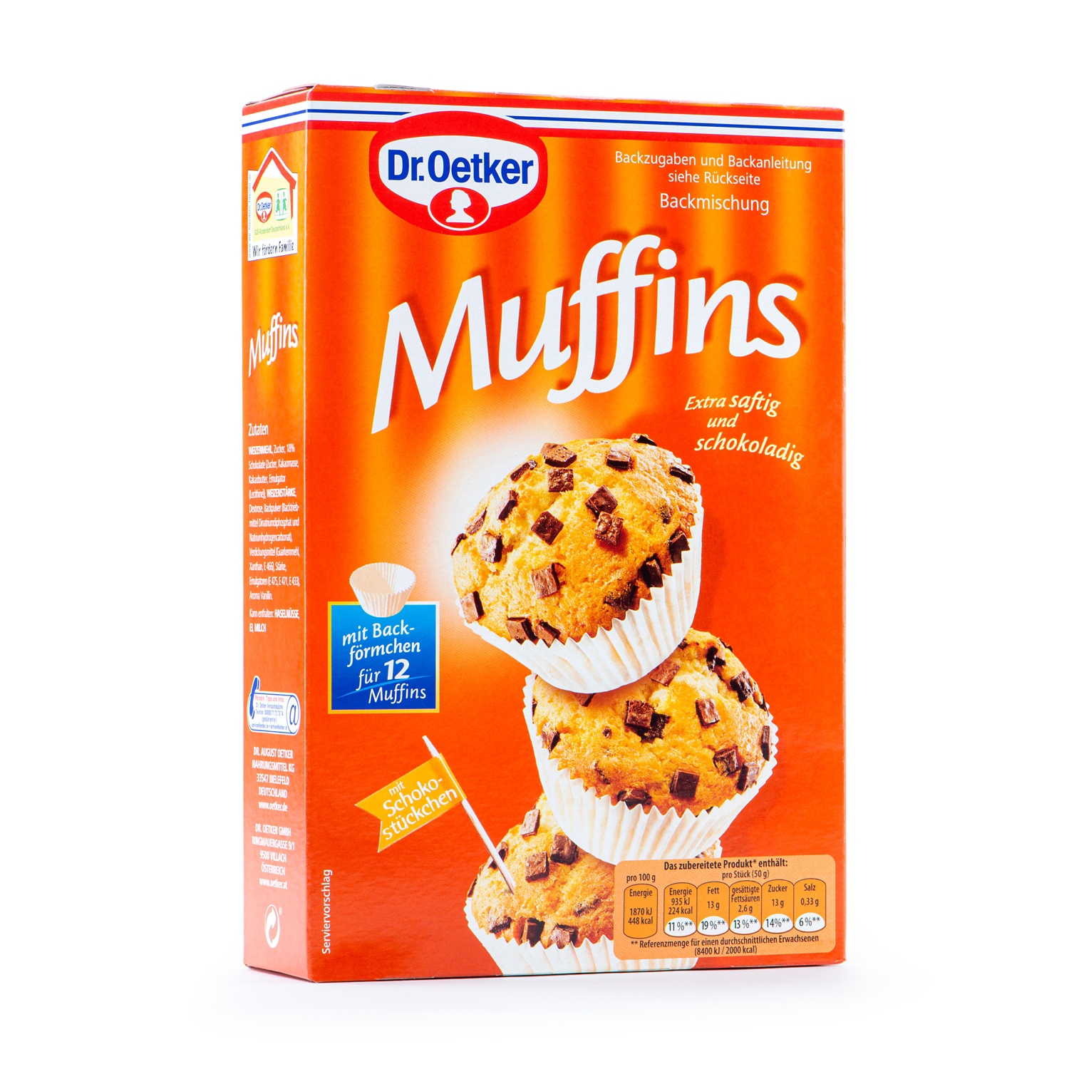DR. OETKER Kleine Backideen, Muffins mit Schokostückchen HOFER