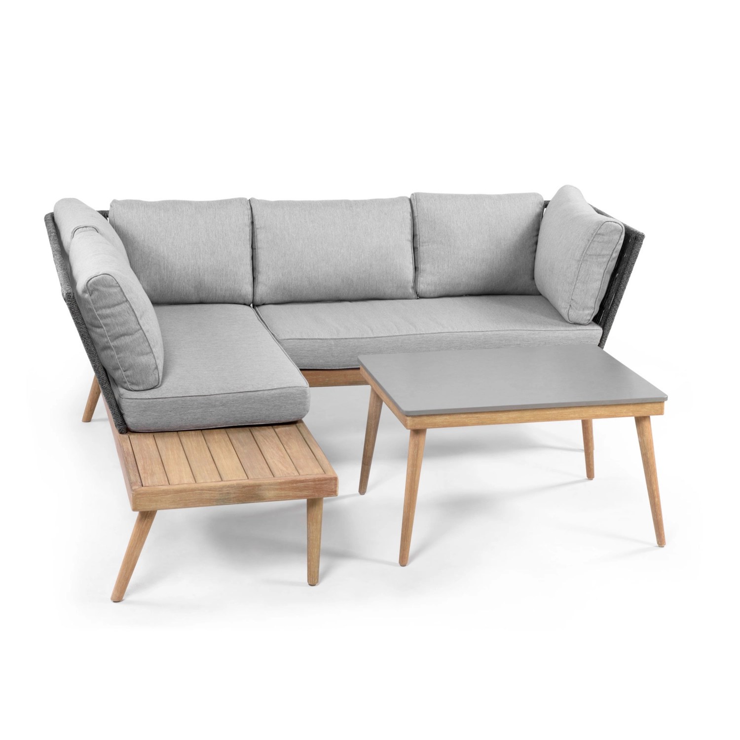 GARDENLINE LoungeSet „Rope“ inkl. Mittelteil HOFER