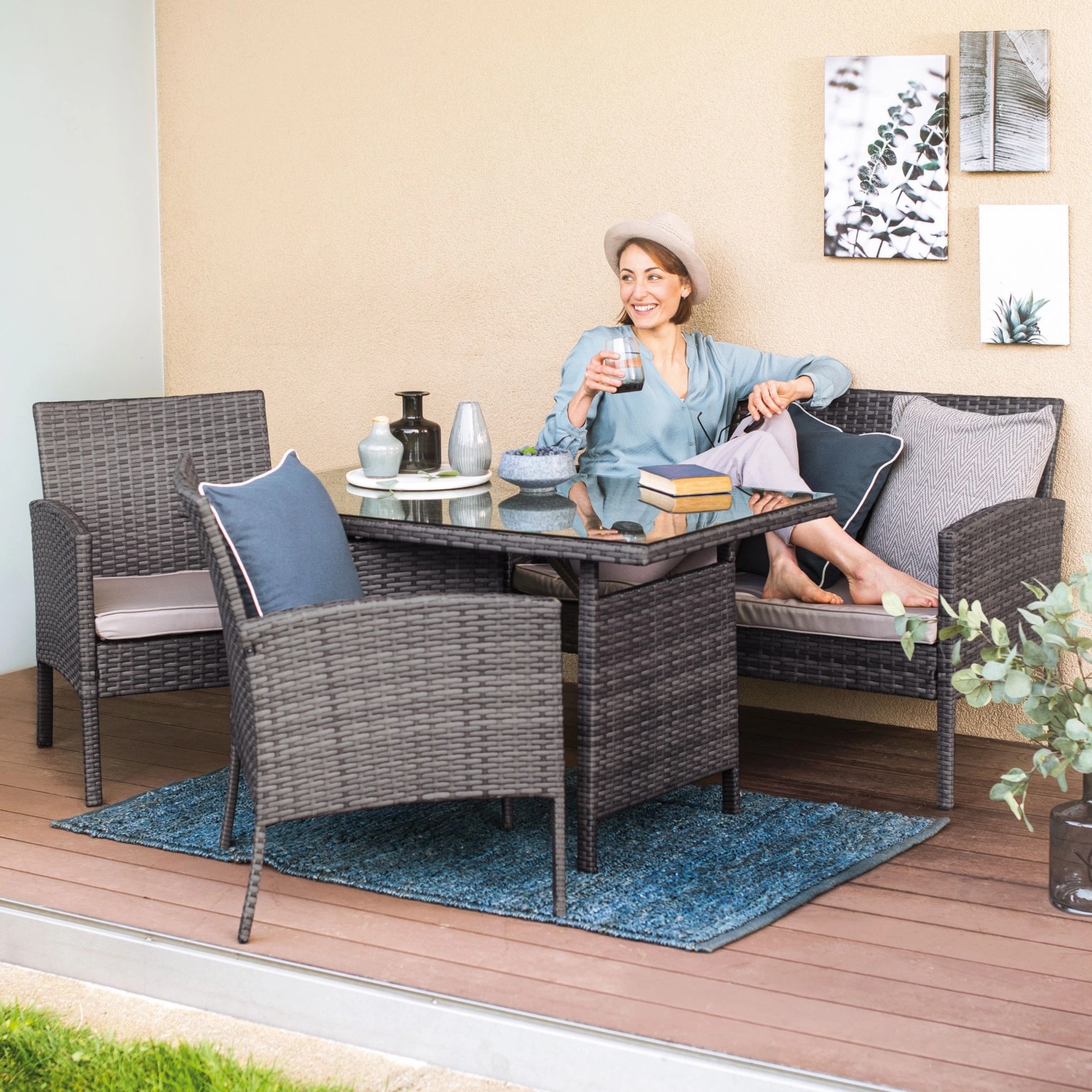 GARDENLINE LoungeSet „Imperia“ HOFER