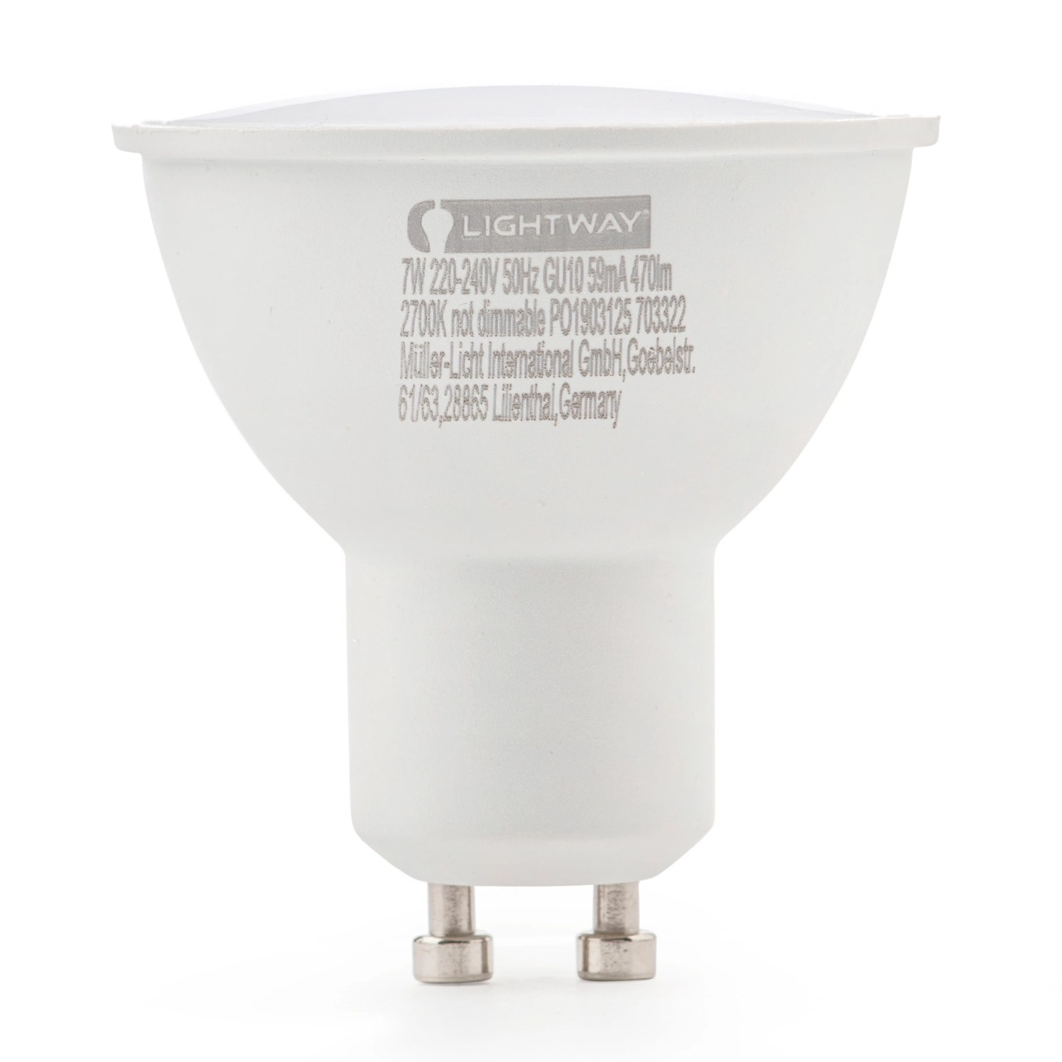 LIGHTWAY LEDLeuchtmittel, Doppelpackung, GU10 HOFER