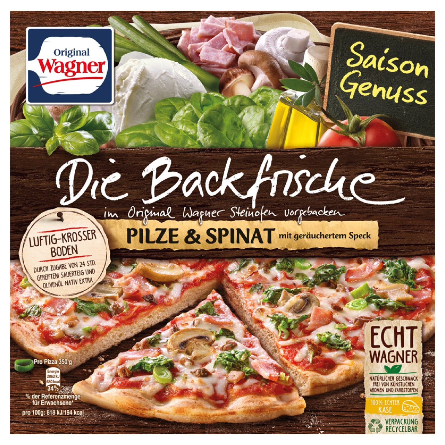 Original Wagner Die Backfrische 350g* ALDI SÜD