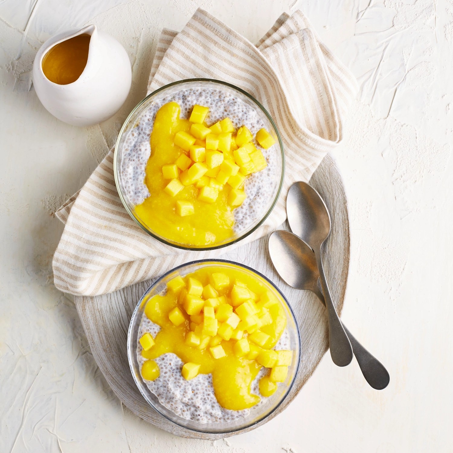 Veganer MangoChiaPudding ALDI Rezeptwelt