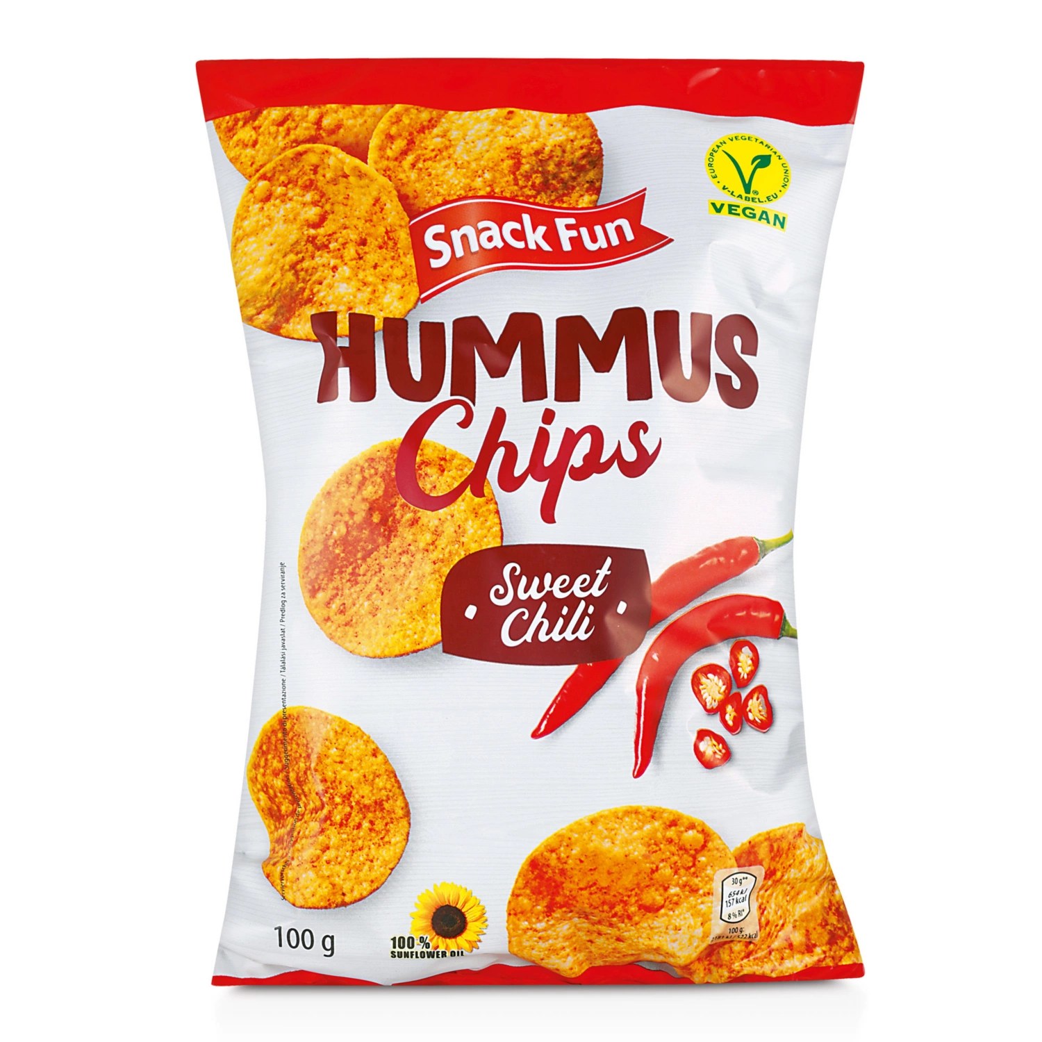 SNACK FUN Hummus Chips, Sweet Chili HOFER