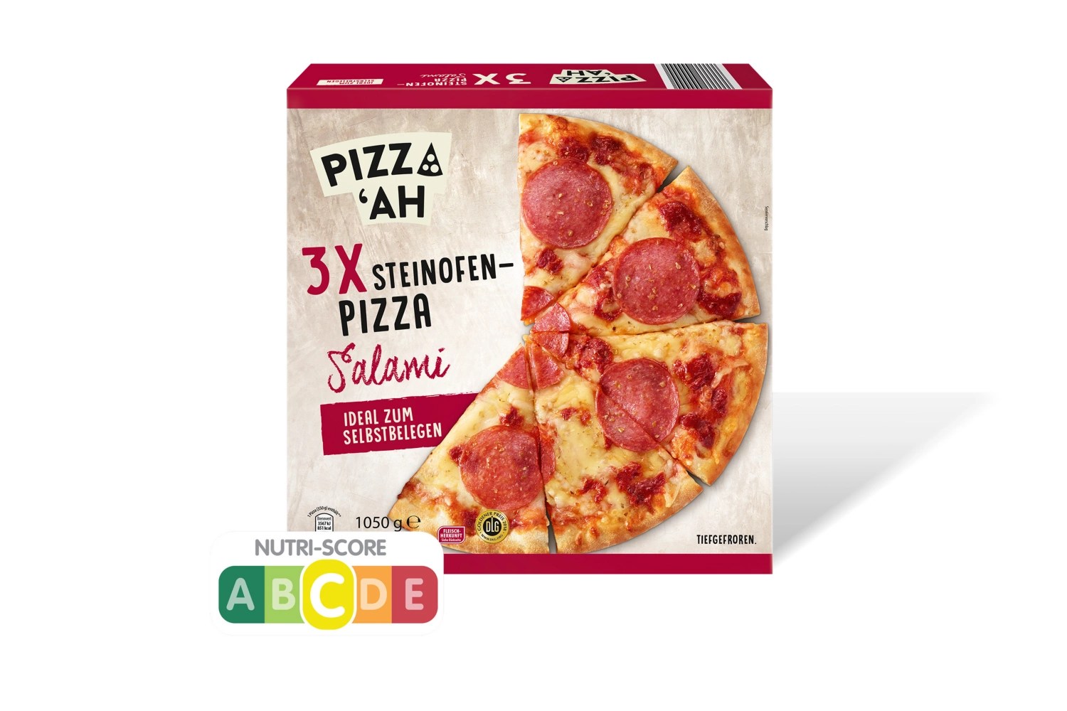 PIZZ‘AH Pizza Edelsalami 3 x 350 g ALDI SÜD