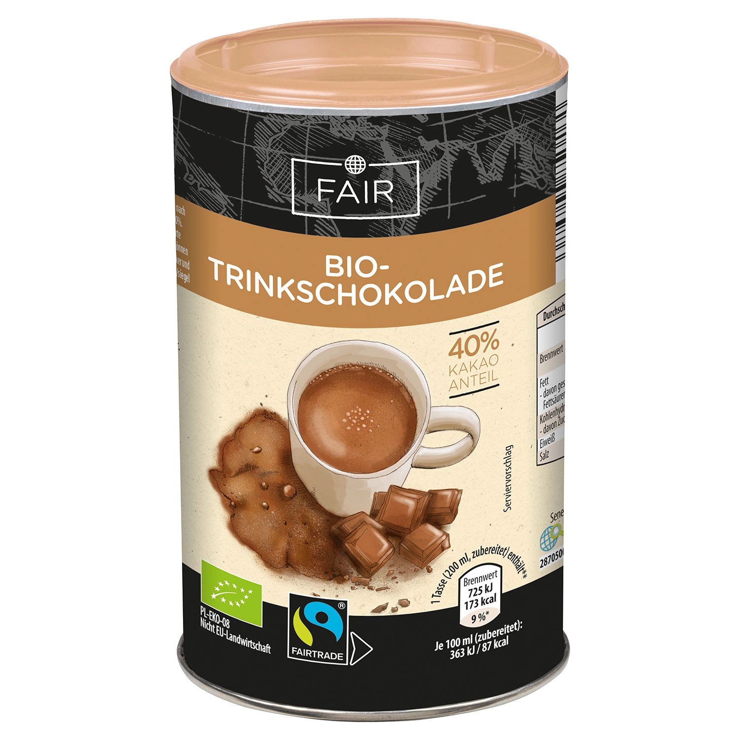 ONE WORLD BioFairtrade Trinkschokolade 220 g ALDI SÜD