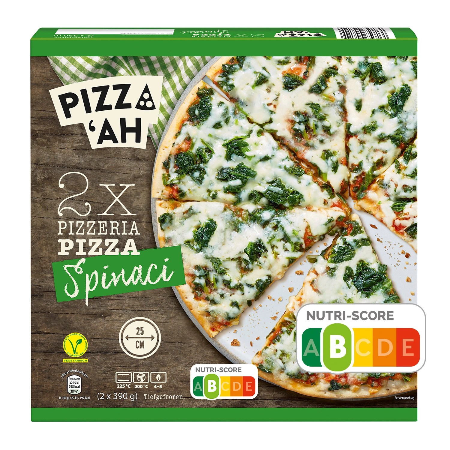 PIZZ’AH Pizzeria Pizza Spinaci 780 g ALDI SÜD