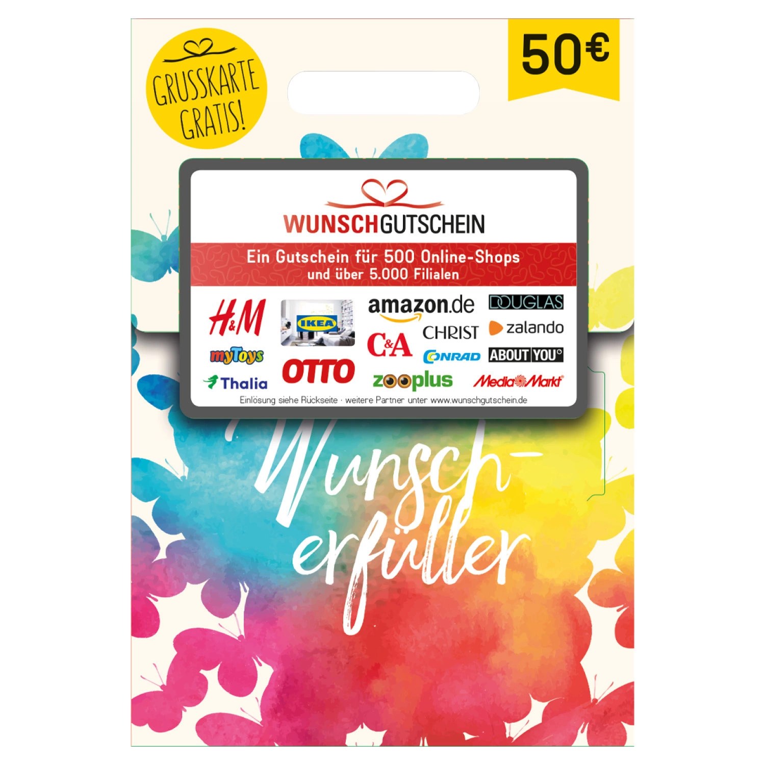 Wunschgutschein 50 € für 50€ von Allelebensmittel.de