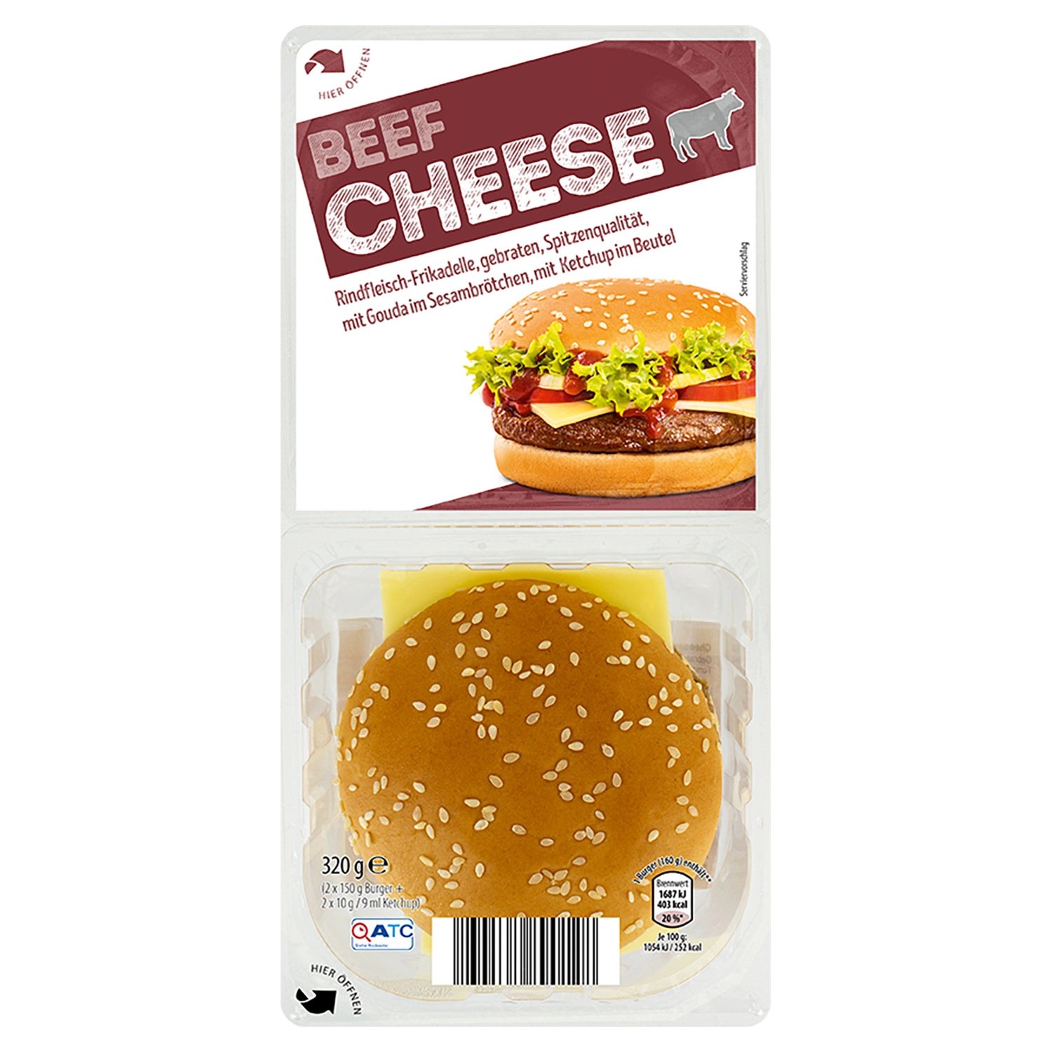 Burger 320 g ALDI SÜD