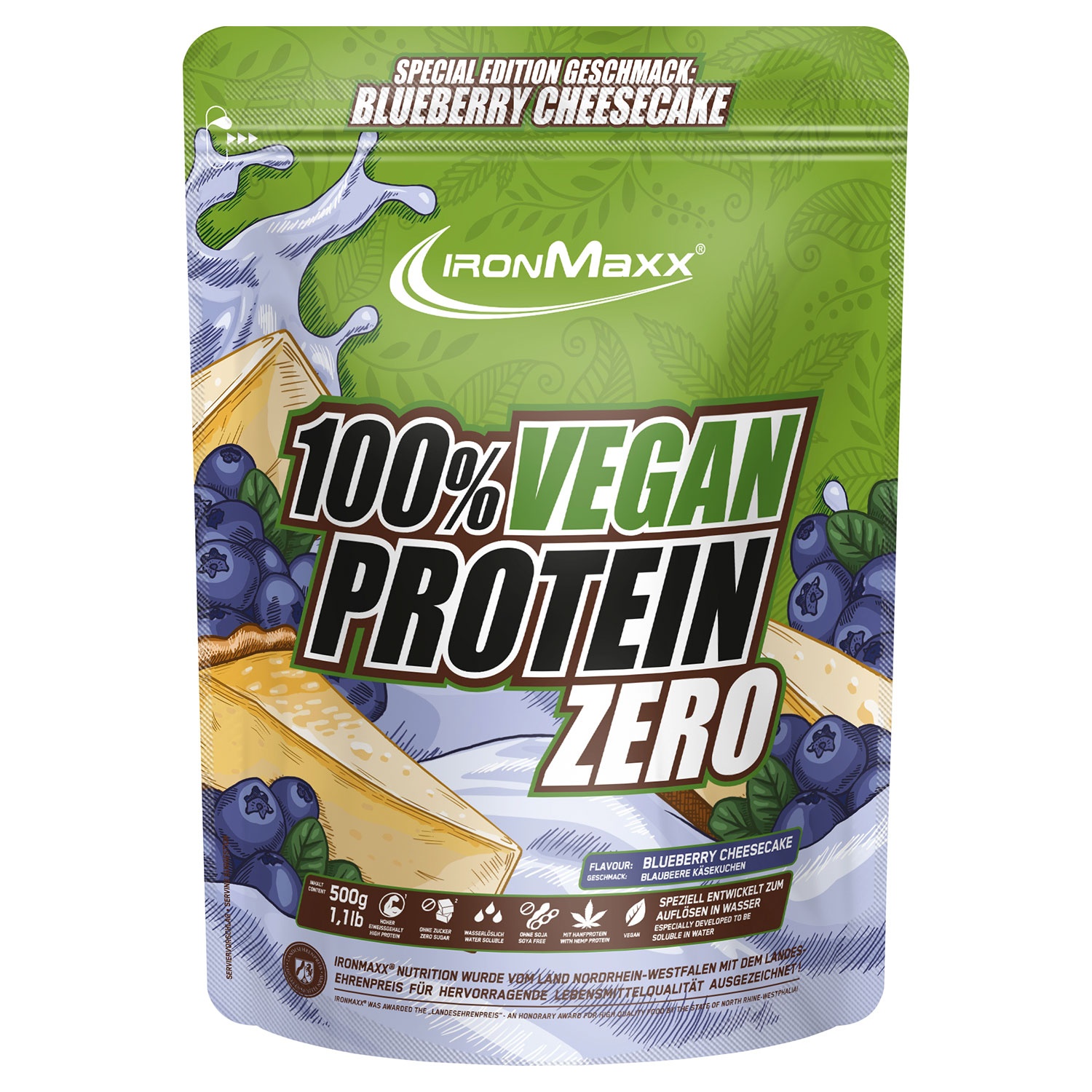 IRONMAXX® ProteinVielfalt 100 Vegan Protein Zero 500 g ALDI SÜD