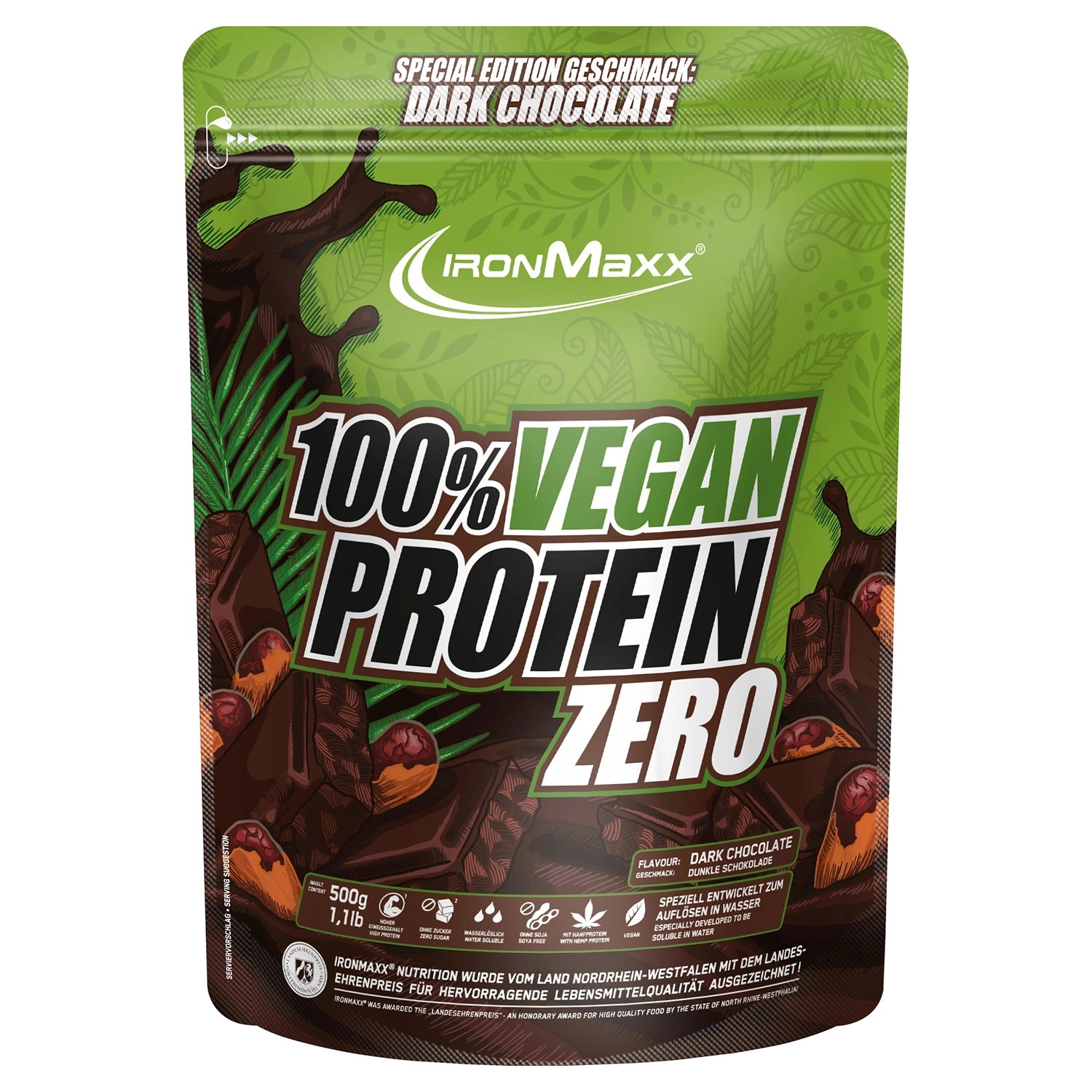 IRONMAXX® ProteinVielfalt 100 Vegan Protein Zero 500 g ALDI SÜD