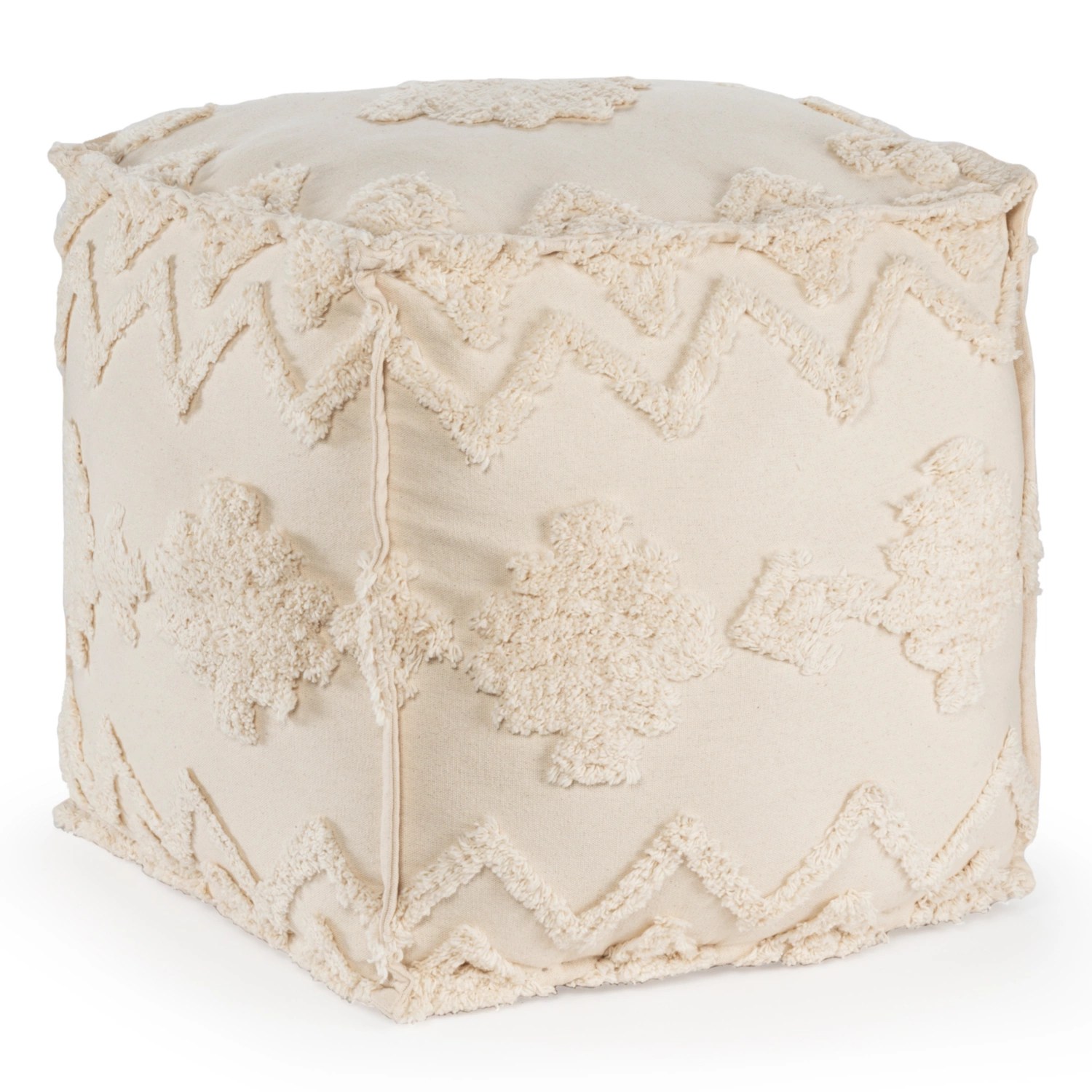 MY LIVING STYLE Pouf con rivestimento macramè ALDI