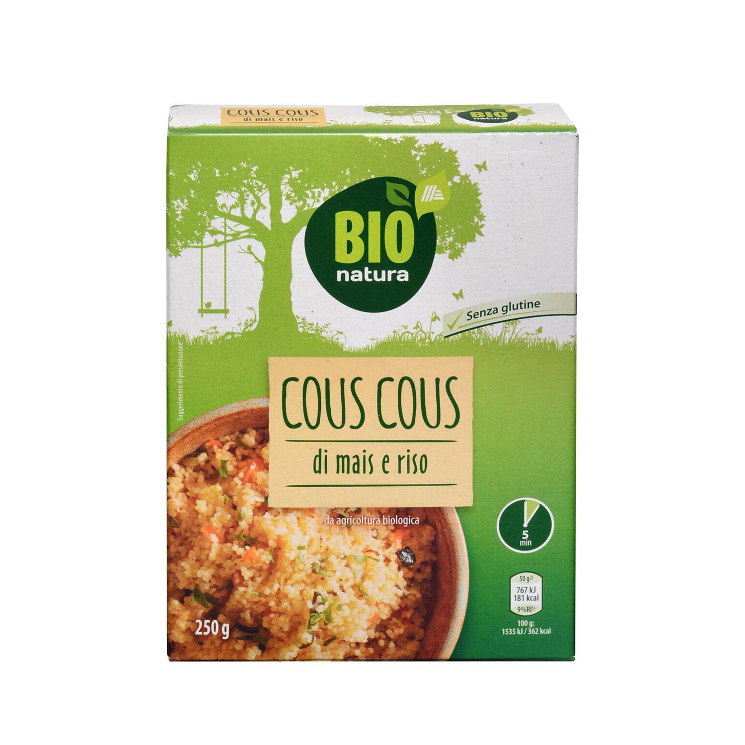 BIO NATURA Cous cous di mais e riso BIO ALDI