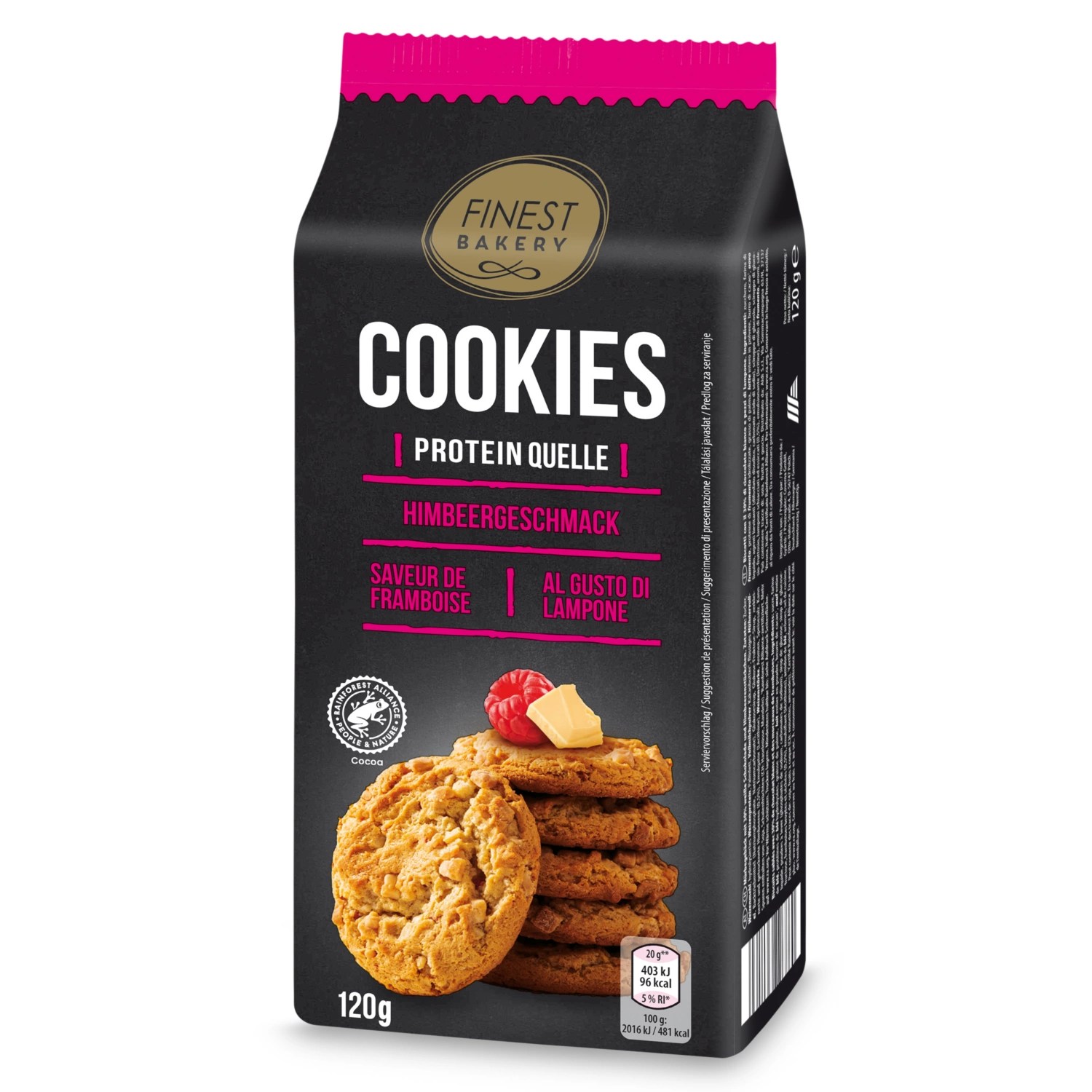 FINEST BAKERY Biscotti proteici alla frutta ALDI