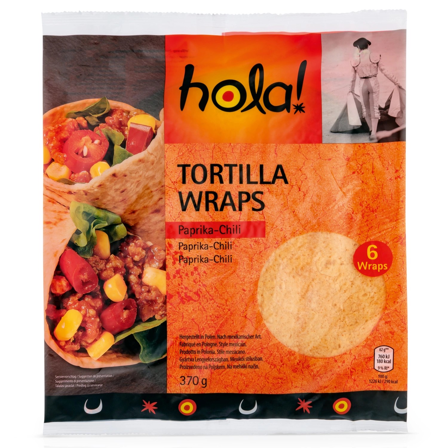 HOLA! Tortilla Wraps Mexico, Chili ALDI SUISSE