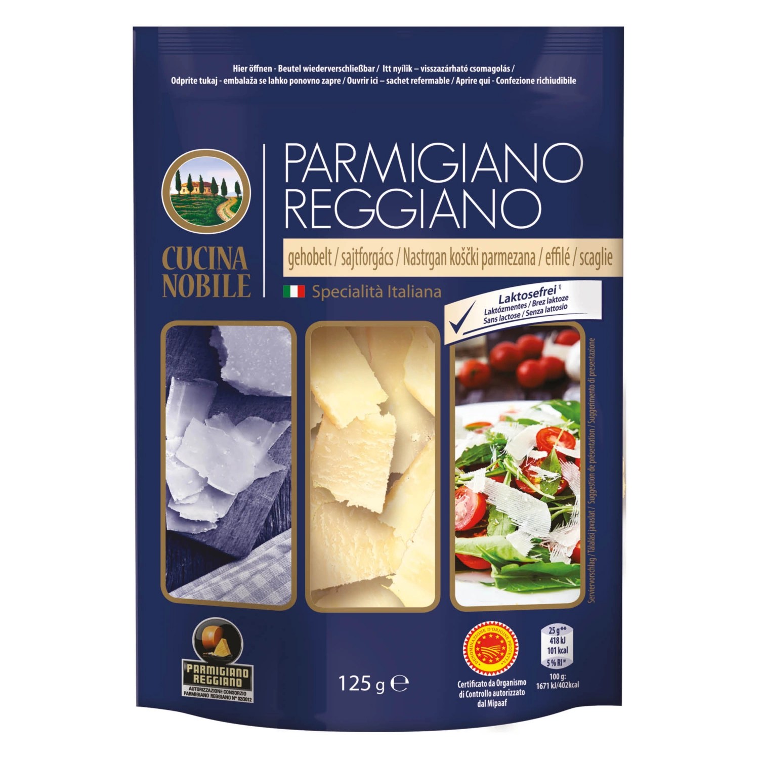 CUCINA NOBILE Parmigiano Reggiano, 125 g ALDI