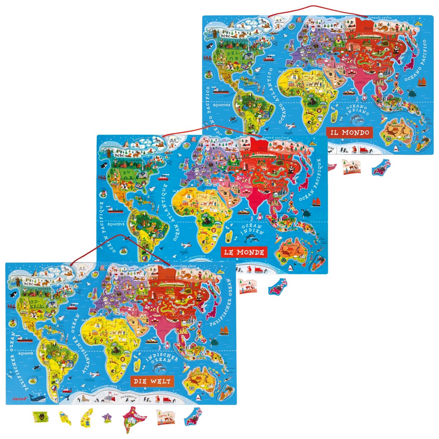 Pain Points Liés À "Carte Du Monde Janod" JANOD Puzzle magnétique carte du monde ALDI SUISSE