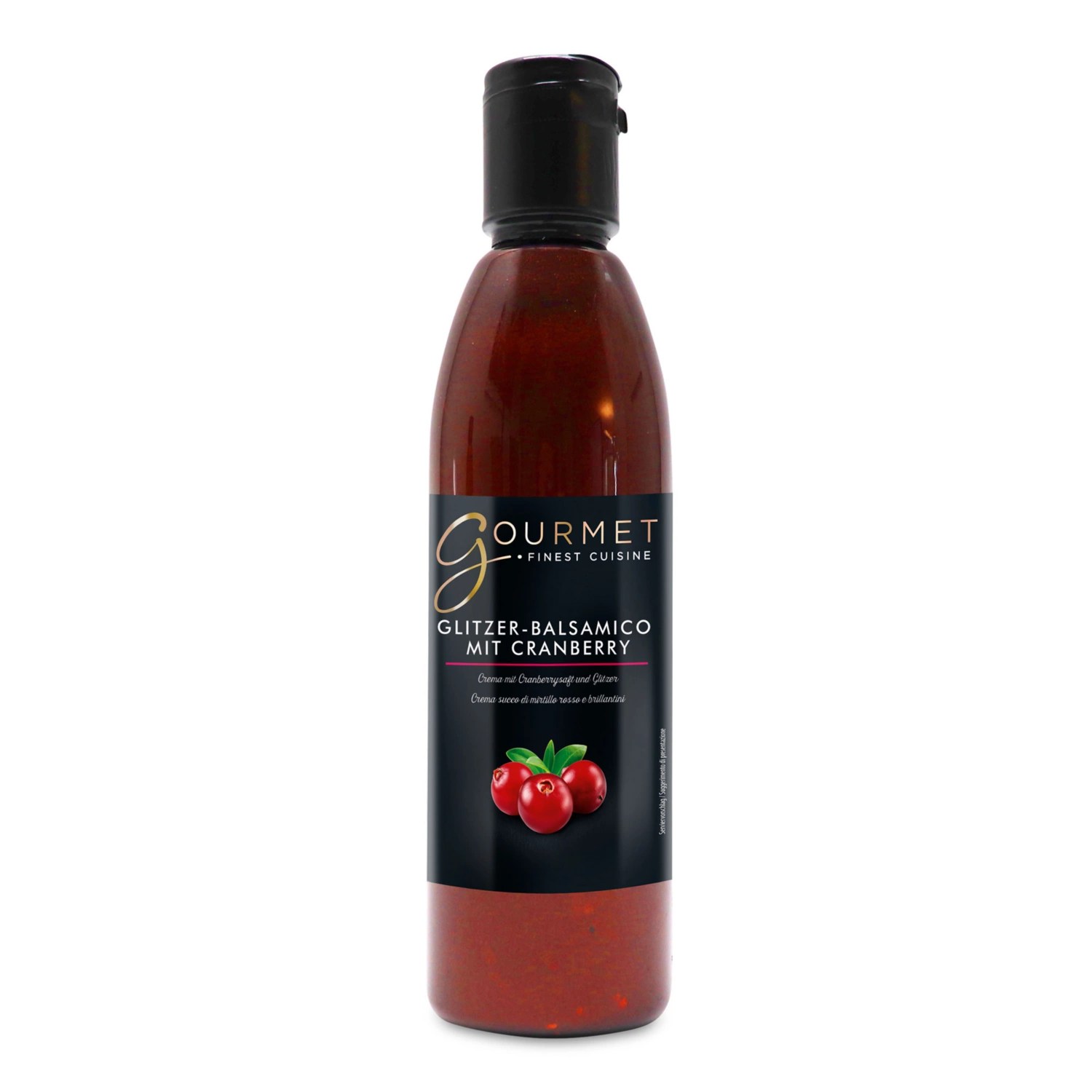 GOURMET Balsamico Crema mit Glitzer, Cranberry HOFER