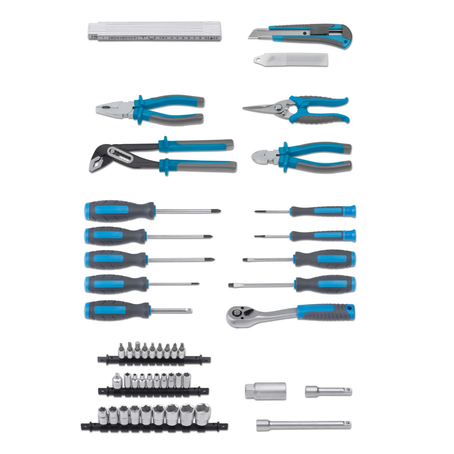 WORKZONE Voziček z orodjem, 128delni komplet HOFER