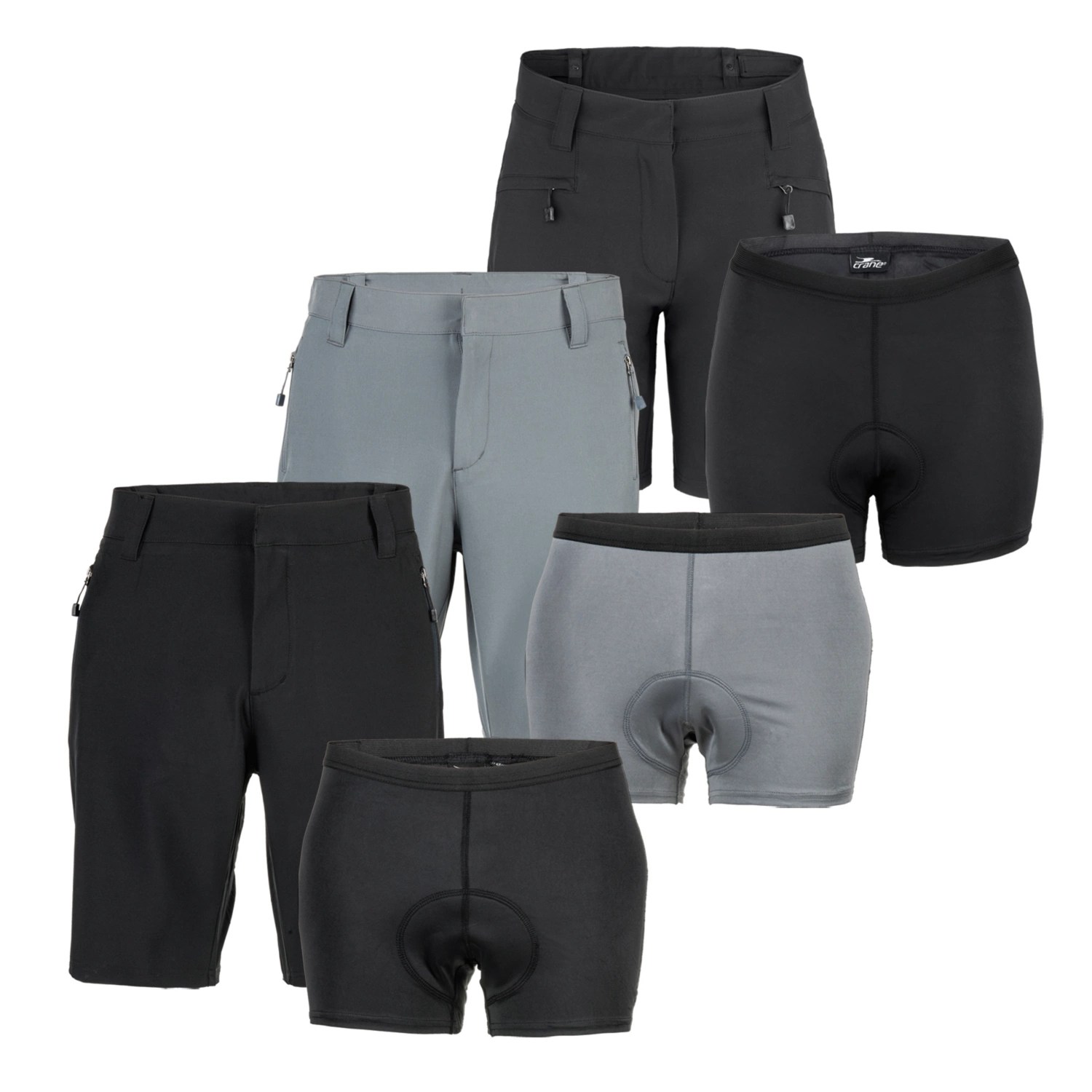 CRANE Damen/HerrenRadhose mit Innenhose ALDI SUISSE