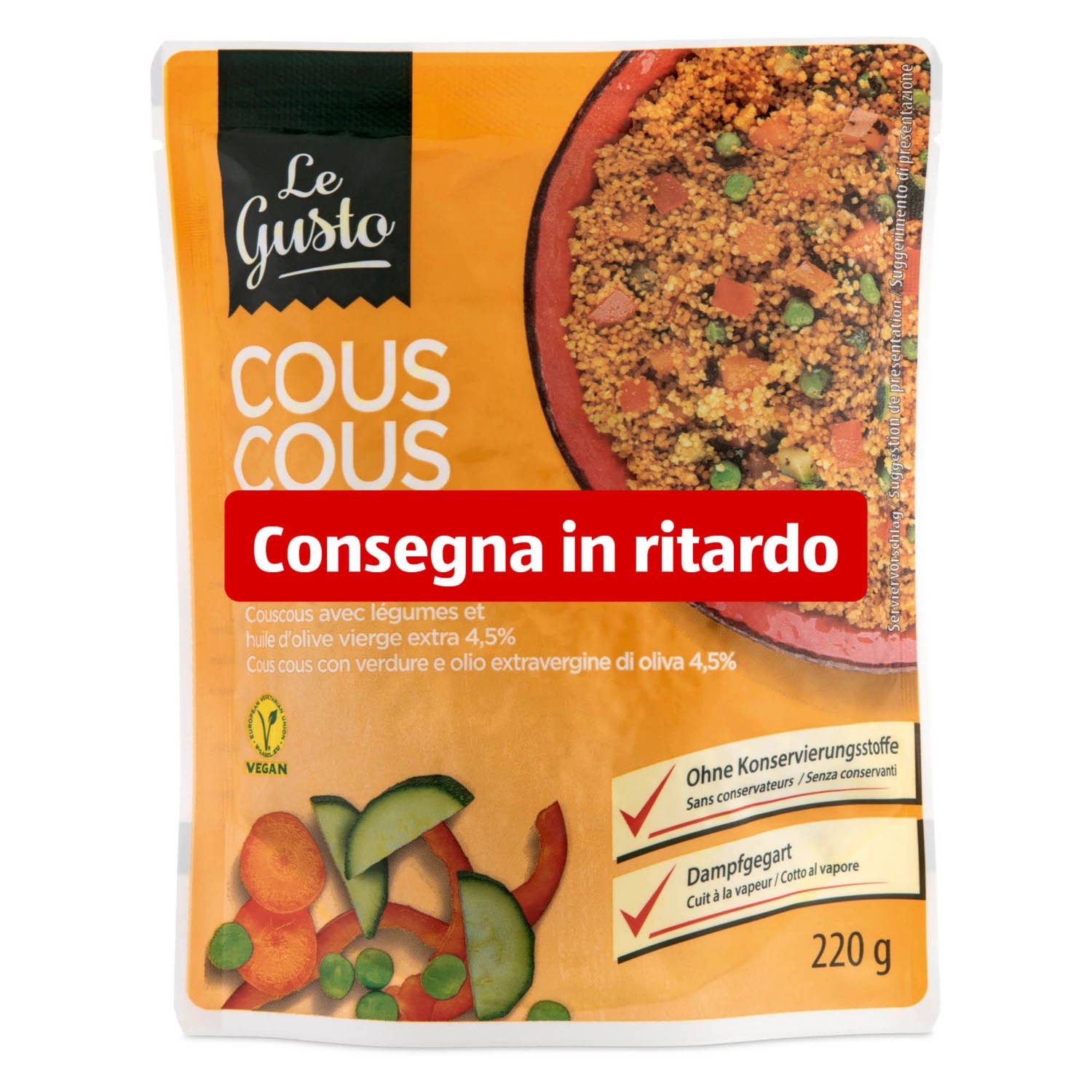 LE GUSTO Cous Cous con verdure ALDI SUISSE
