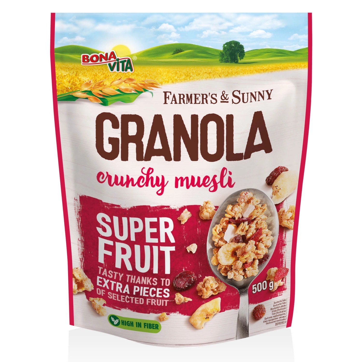 BONAVITA Granola, 500 g, gyümölcsös ALDI