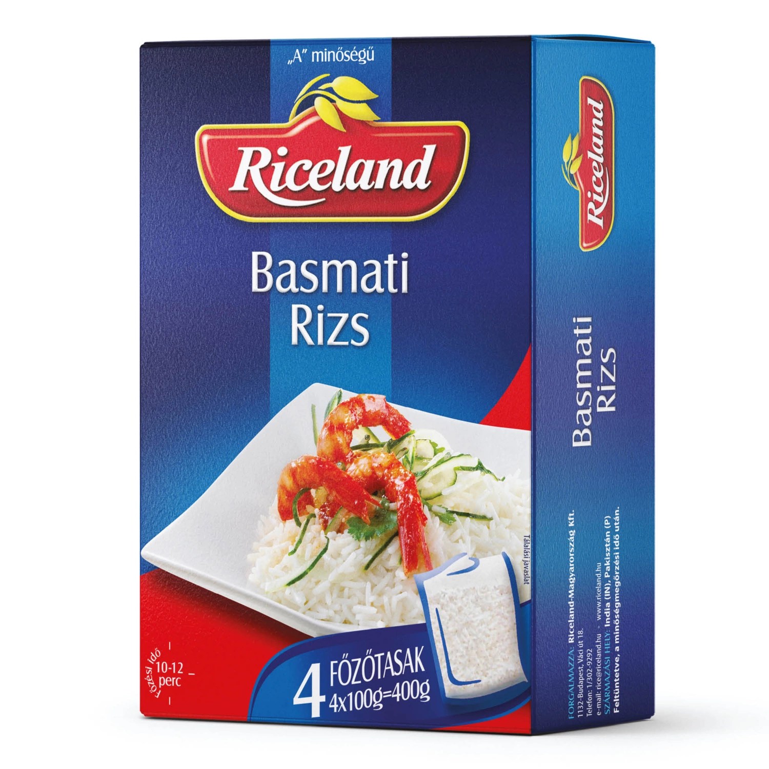 RICELAND Basmati rizs, 4 x 100 g ALDI