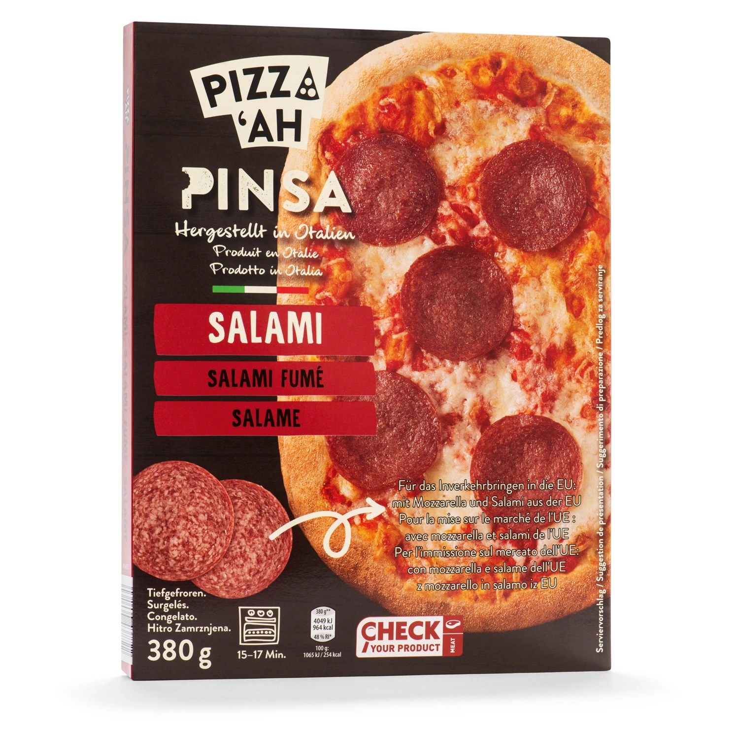 PIZZ‘AH Pinsa, Salami HOFER