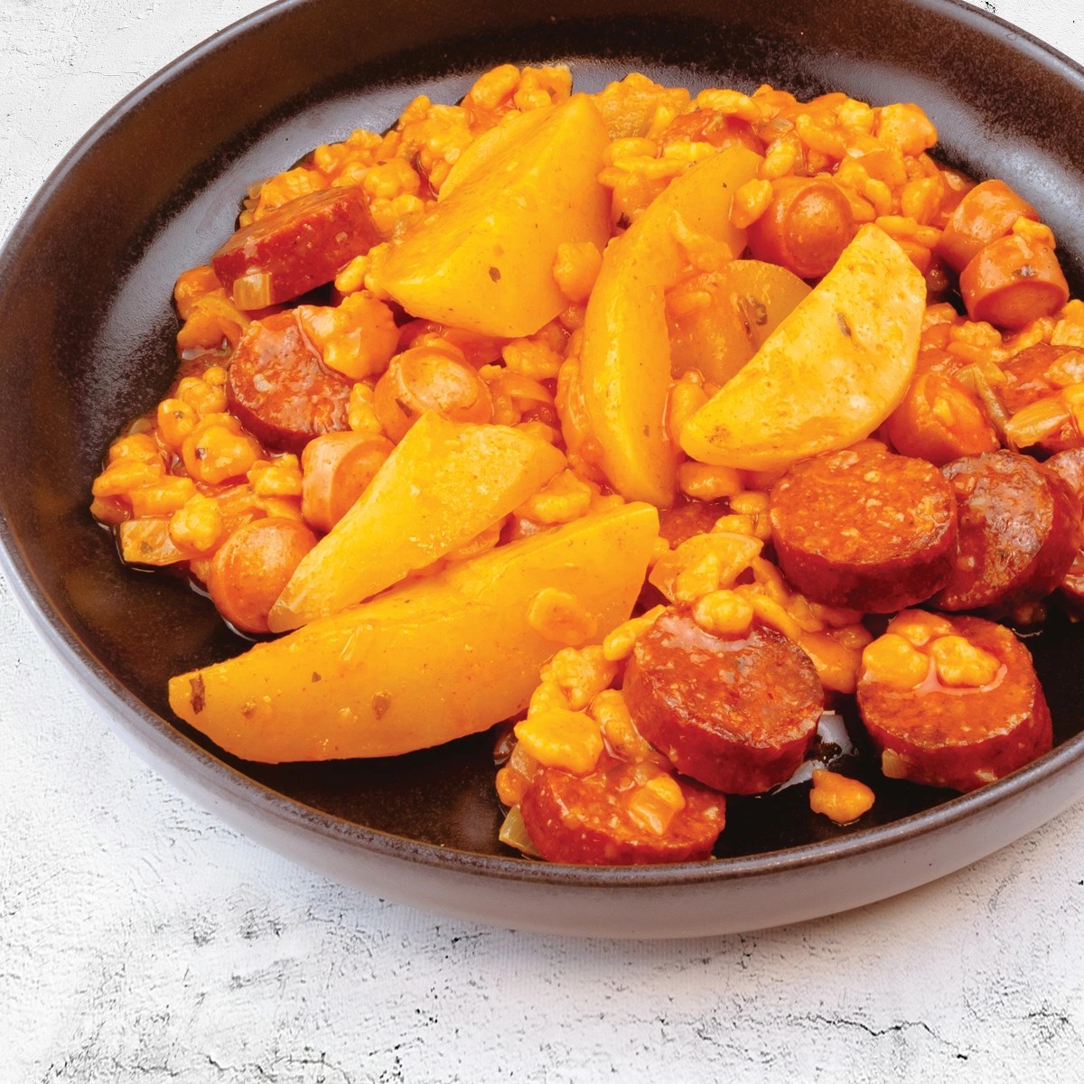 Paprikás krumpli tarhonyával ALDI Receptvilág