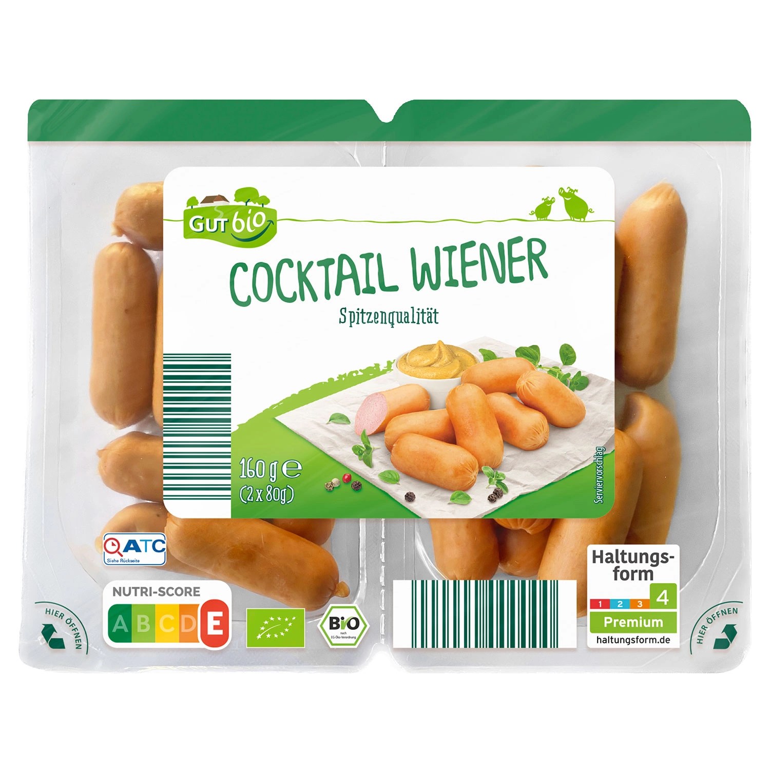 GUT BIO BioCocktail Wiener 160 g ALDI SÜD