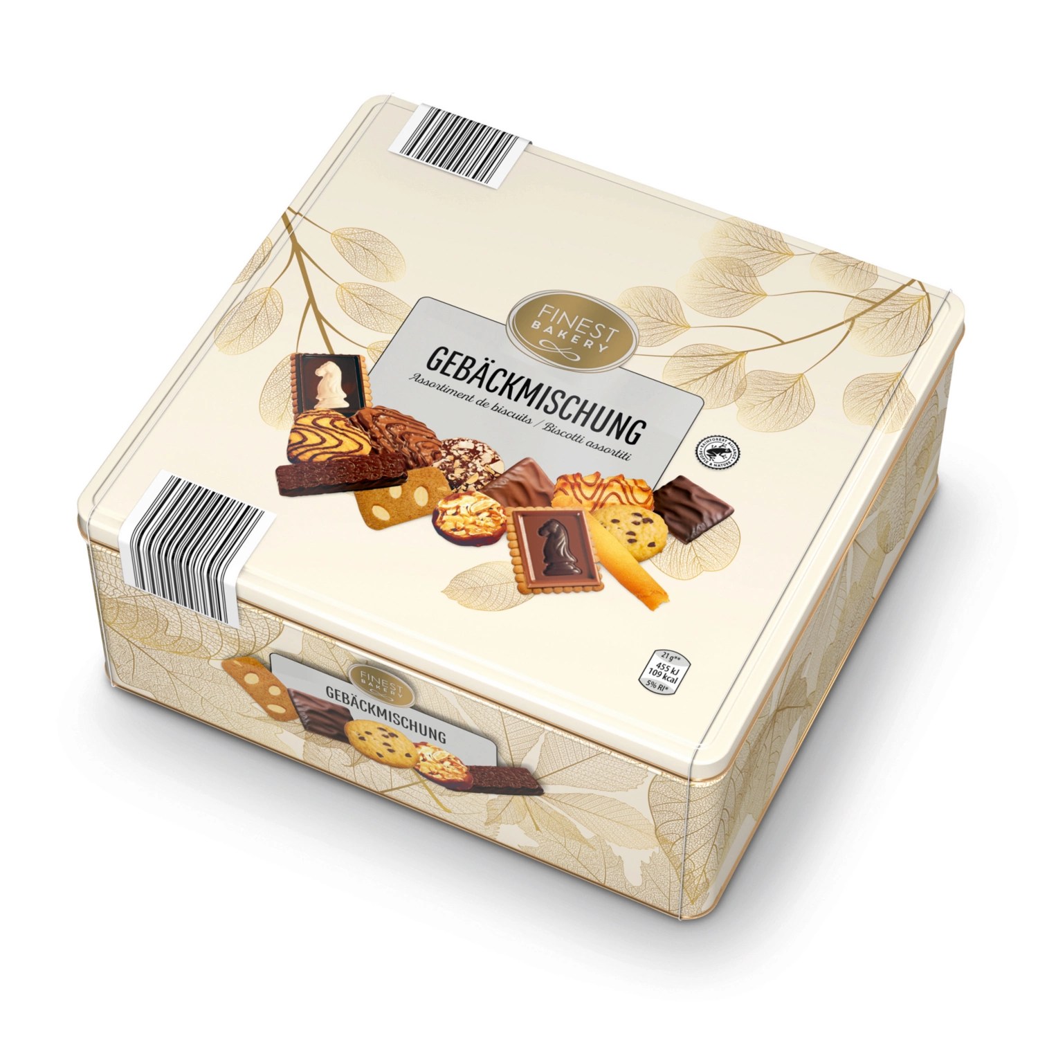 FINEST BAKERY Biscotti assortiti in scatola di latta ALDI