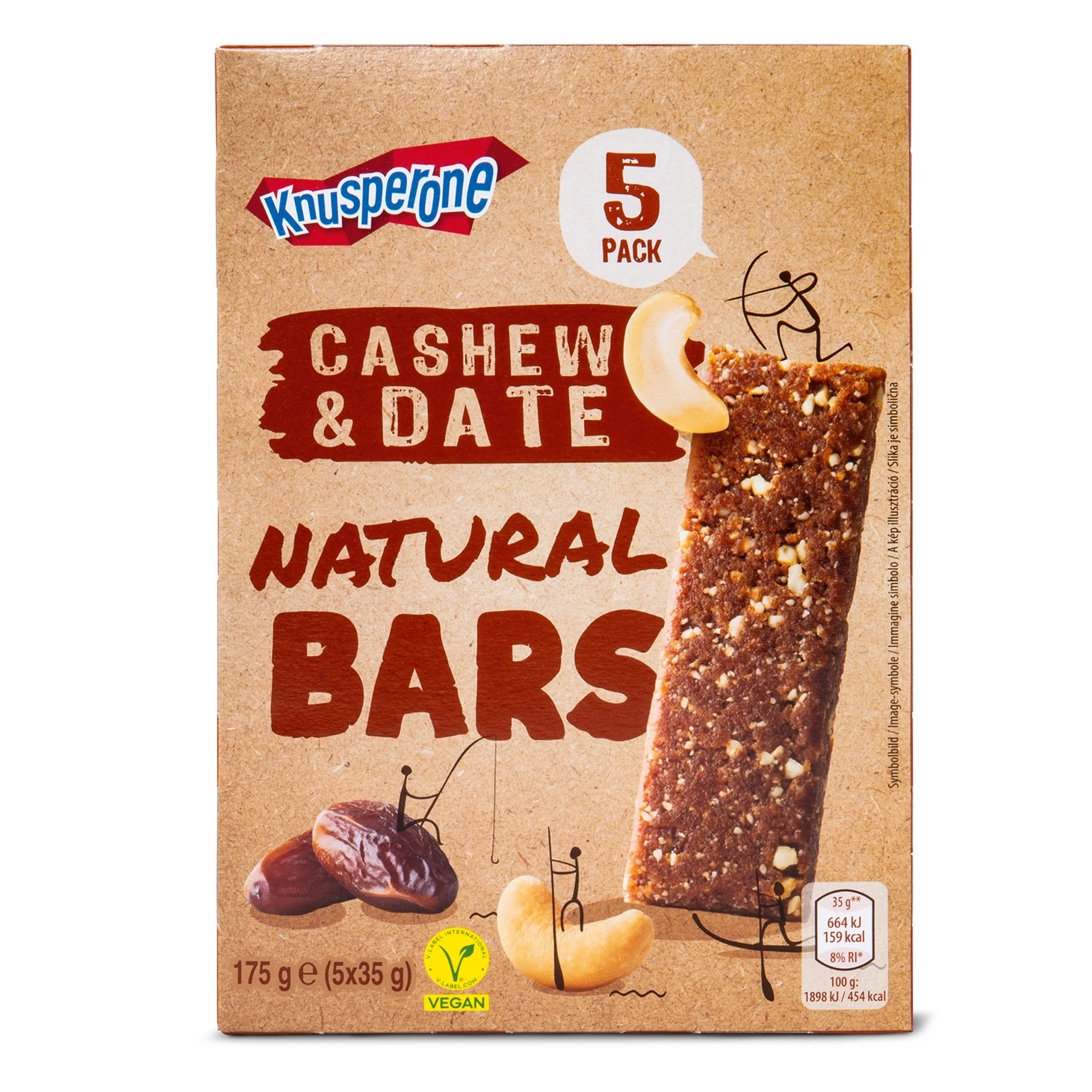 KNUSPERONE Naturriegel, Cashew Dattel ALDI SUISSE