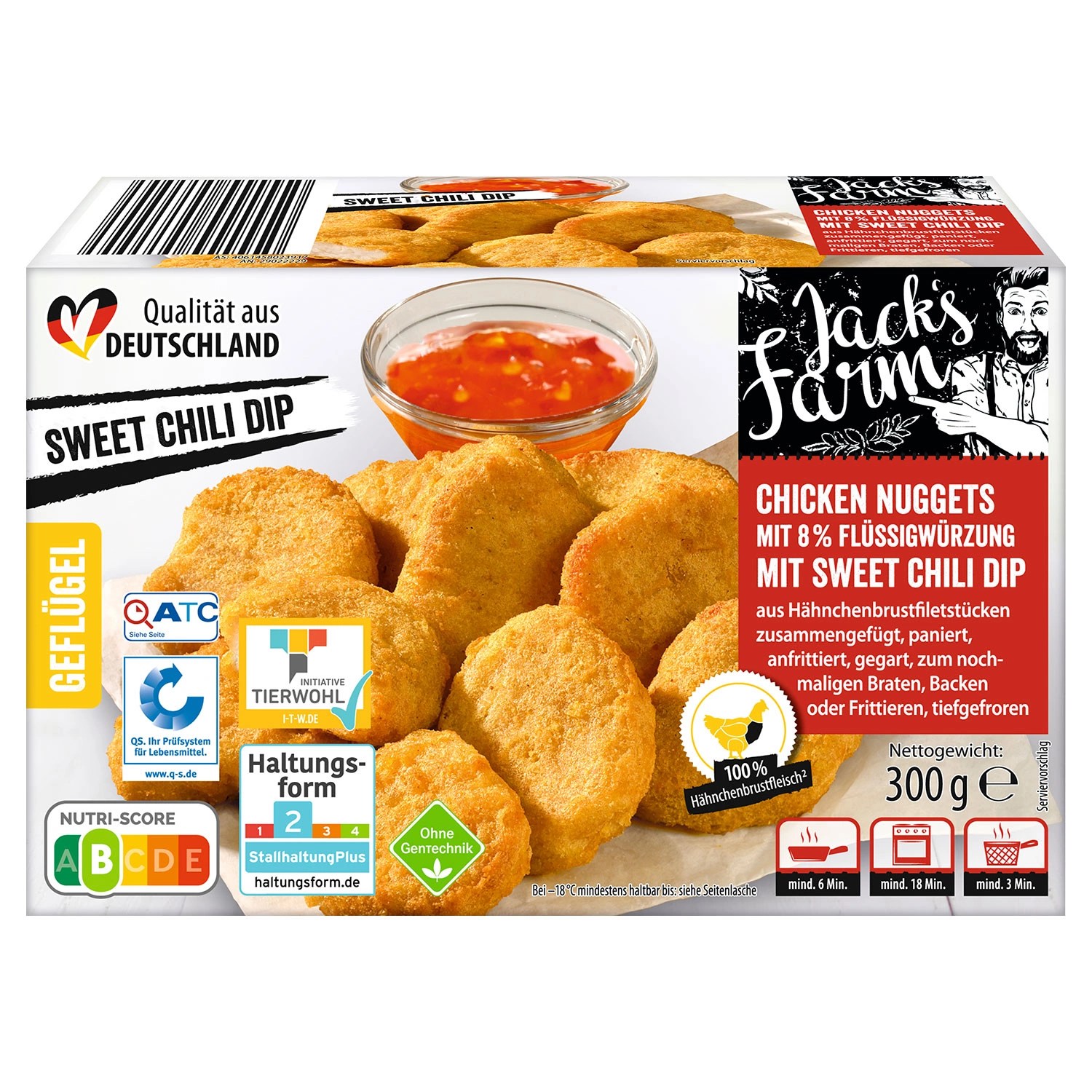 JACK’S FARM Chicken Nuggets mit Dip 300 g ALDI SÜD