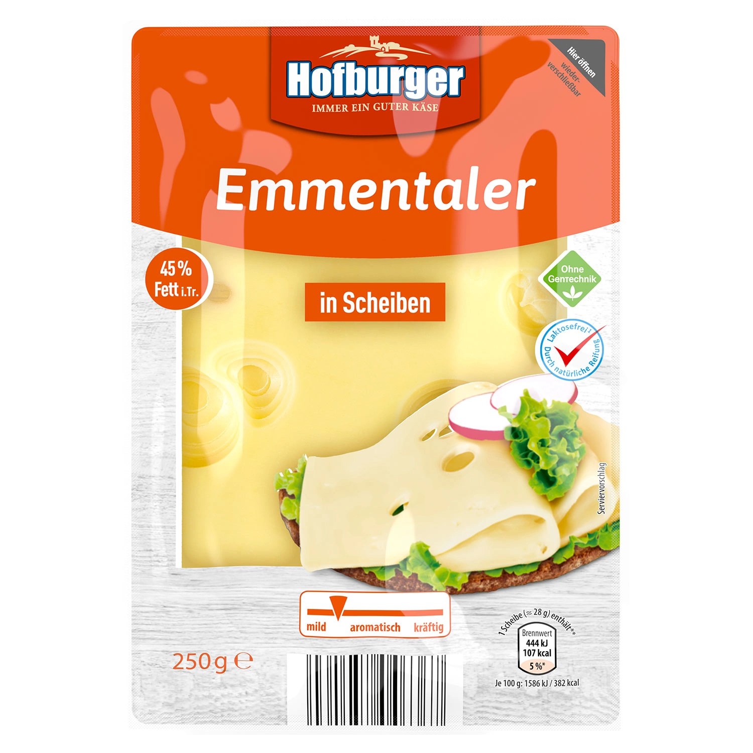 HOFBURGER Emmentaler 250 g ALDI SÜD