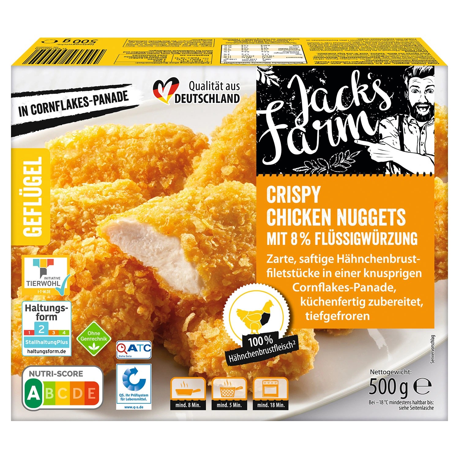 JACK'S FARM Crispy Chicken Nuggets 500 g ALDI SÜD