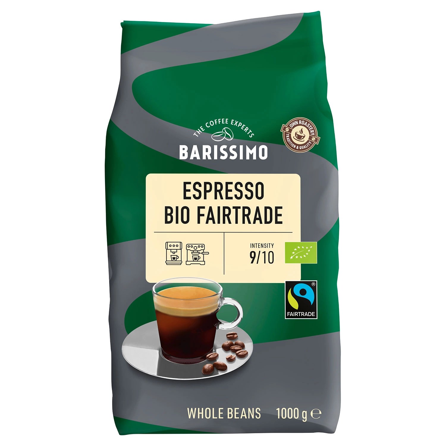 BARISSIMO BioFairtrade Espresso oder CaffèCrema 1 kg ALDI SÜD