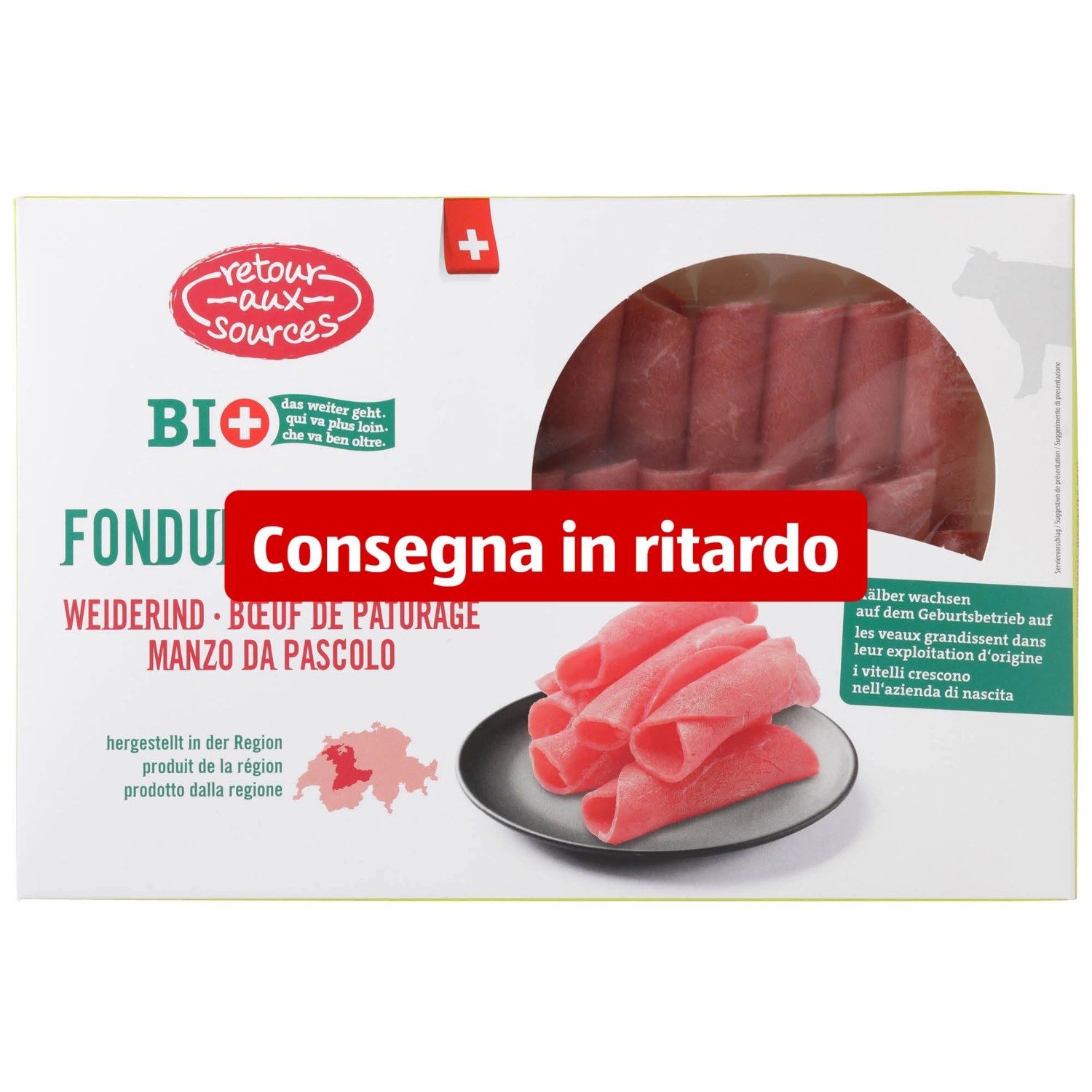 RETOUR AUX SOURCES Fondue chinoise di manzo da pascolo BIO ALDI SUISSE